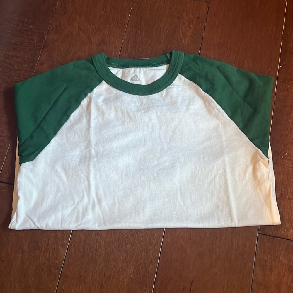 Adidas Boys 3/4 sleeve cotton classic baseball shirt